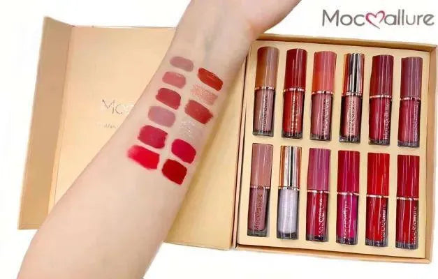 12 Pcs Matte Lip Gloss Set #1006